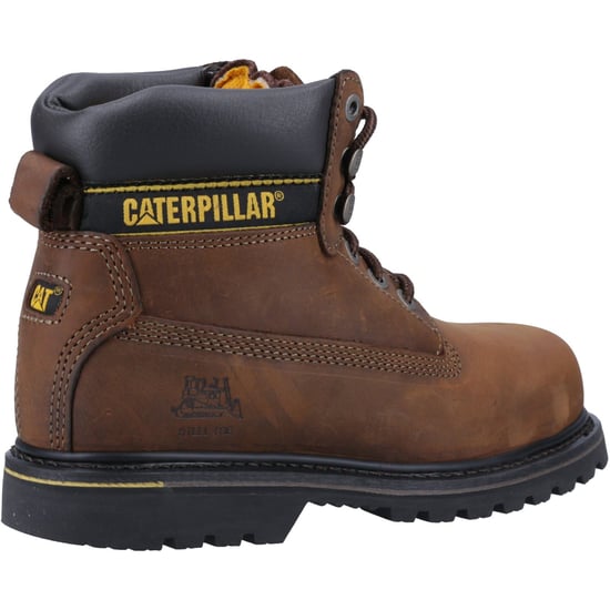 Caterpillar Holton Lederbraun Sicherheitsstiefel Weit Schnitt - Image 2