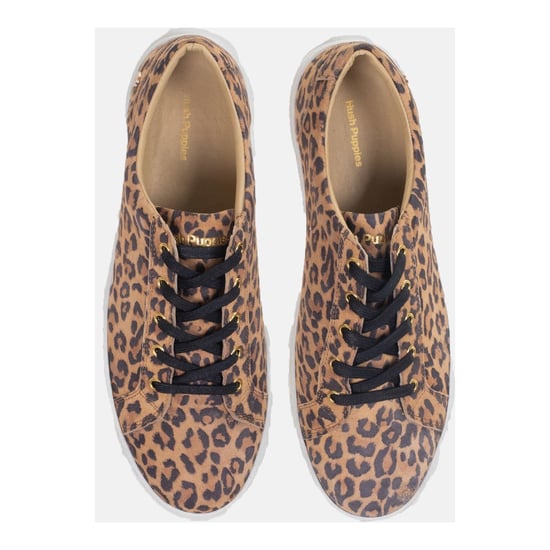 Hush Puppies Tessa Wildleder Damen Leoparden Sneakers - Image 6