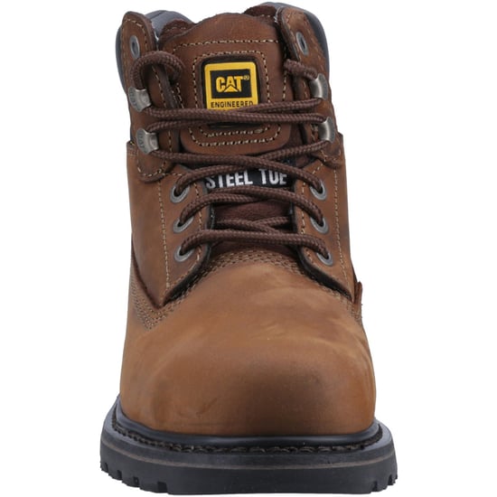 Caterpillar Holton Lederbraun Sicherheitsstiefel Weit Schnitt - Image 3