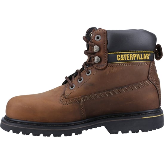Caterpillar Holton Lederbraun Sicherheitsstiefel Weit Schnitt - Image 5