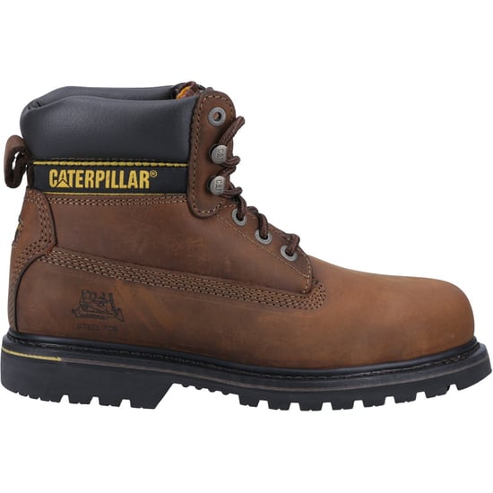 Caterpillar Holton Lederbraun Sicherheitsstiefel Weit Schnitt - Image 6