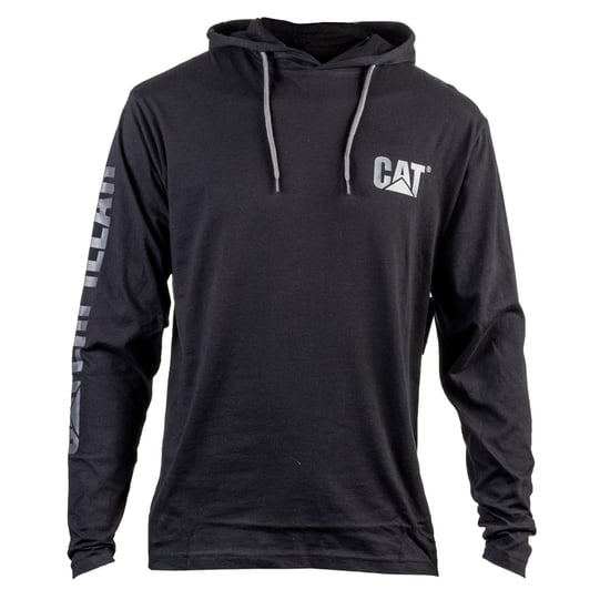 Cat 1510425 Herren Baumwoll-Kapuzenlangarmshirt - Schwarz - Image 5