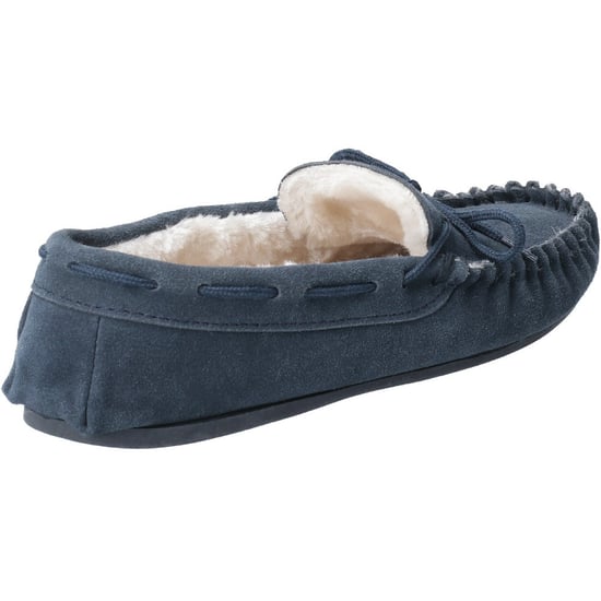 Hush Puppies Womens Allie Wildleder Kunstfell gefüttert kuschelige Hausschuhe - Image 3