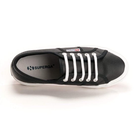 Superga 2750 Leder Herren Schwarz/Weiß Sneakers - Image 3