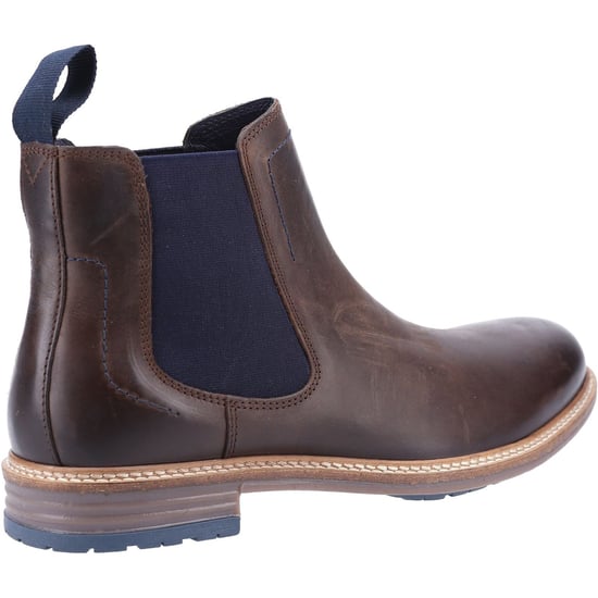 Hush Puppies Justin Chelsea Leder Herren Stiefel Braun - Image 2