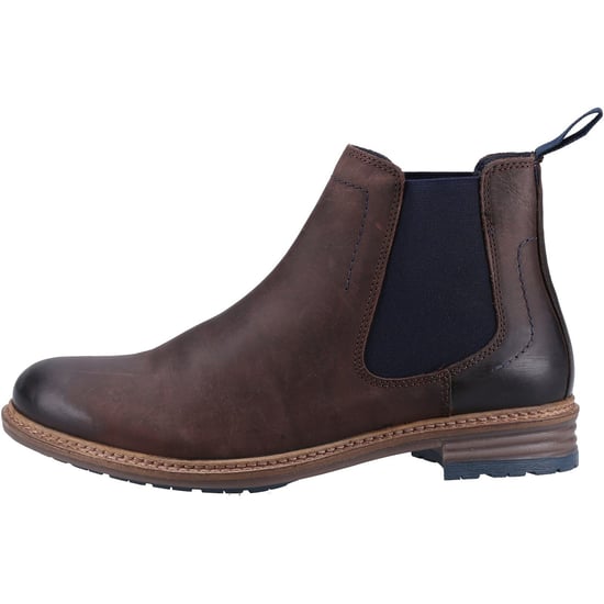 Hush Puppies Justin Chelsea Leder Herren Stiefel Braun - Image 5