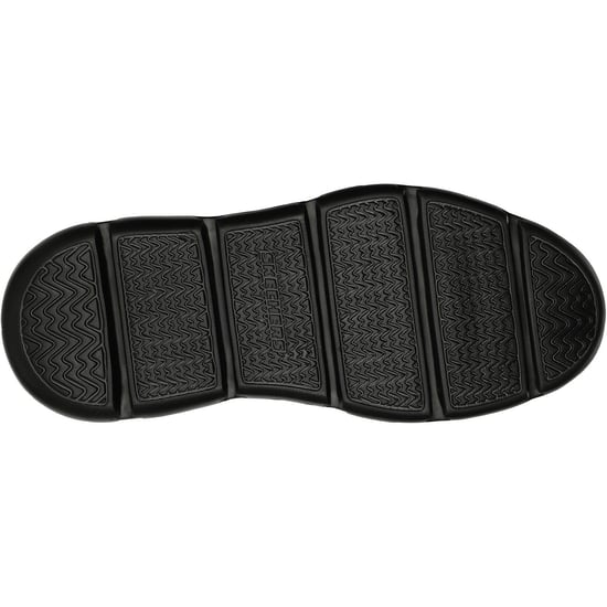 Skechers Garza Gervin Leder Herren Schwarz Schnürschuhe - Image 2