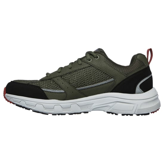 Skechers Oak Canyon Verketta Leder Herren Olive/Schwarz Sneakers - Image 4