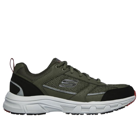 Skechers Oak Canyon Verketta Leder Herren Olive/Schwarz Sneakers - Image 5