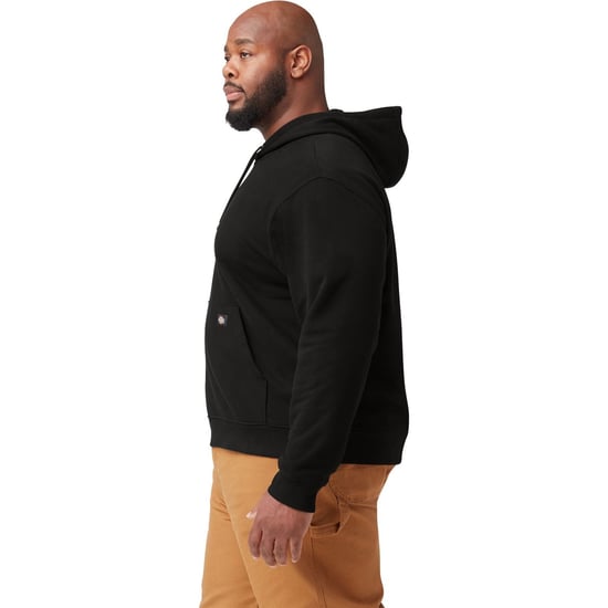 Dickies Everyday Fleece Baumwolle Herren Schwarzer Kapuzenpullover - Image 3