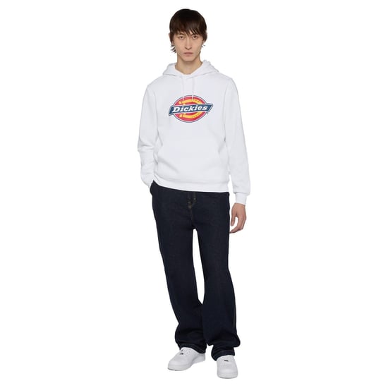 Dickies Icon Logo Polyester Unisex Erwachsene Weiß Kapuzenpullover - Image 3