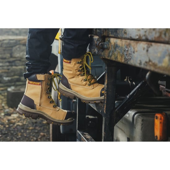 Caterpillar Herren Premier Leder Wasserfeste Sicherheitsstiefel - Image 6