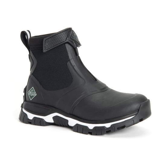 Muck Boots Apex Mid Zip Gummi Schwarz/Weiß Wellington-Stiefel - Image 1