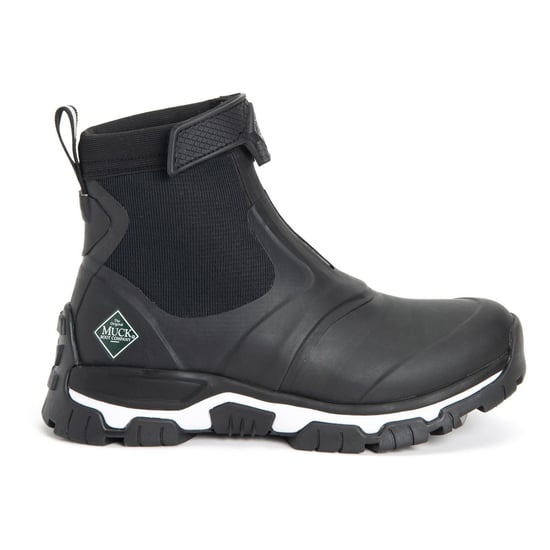 Muck Boots Apex Mid Zip Gummi Schwarz/Weiß Wellington-Stiefel - Image 6