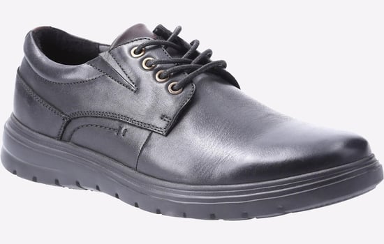 Hush Puppies Triton Schwarze Herren-Schnürschuhe Aus Leder - Image 2