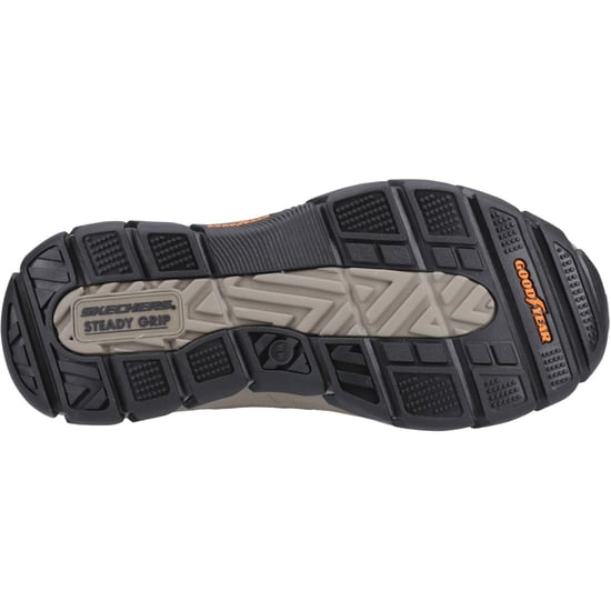 Skechers Respected Elgin Leder Herren Dunkelbraun Weite Moccasins Schuhe - Image 3