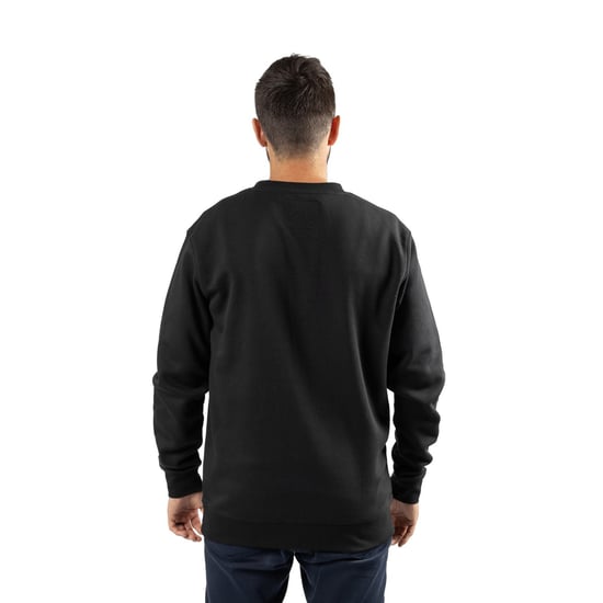 Caterpillar Mittelschwerer Rundhalsausschnitt Baumwolle Herren Schwarz Sweatshirt - Image 2