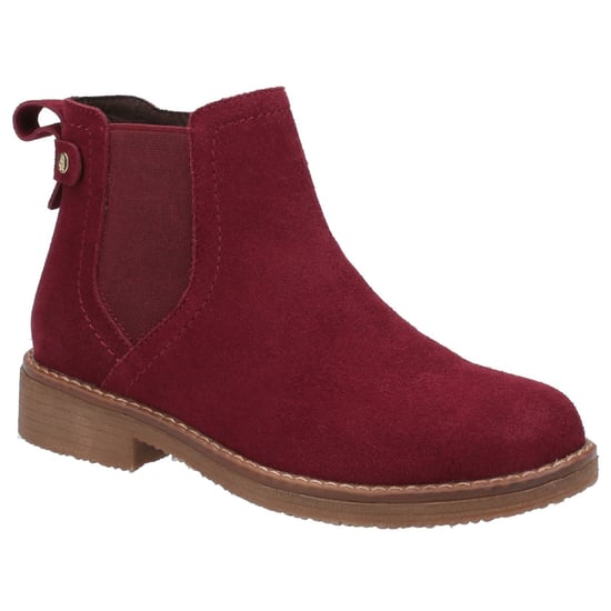 Hush Puppies Maddy Wildleder Damen Bordo Stiefel - Image 1