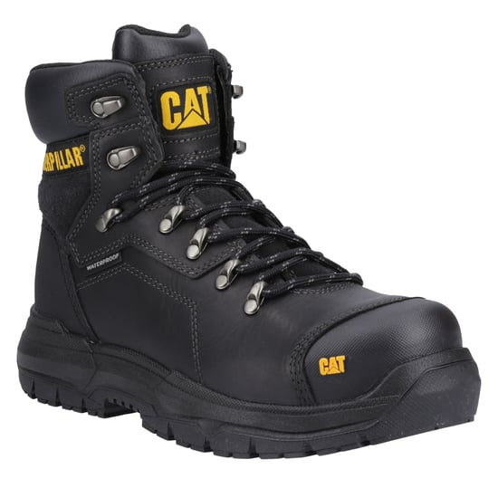 Caterpillar Diagnostic 2.0 Leder Schwarz Weite Sicherheitsstiefel - Image 6