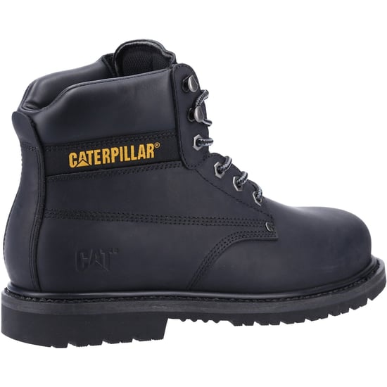 Caterpillar Powerplant S3 Nubuck Schwarz Weit Gefächerte Sicherheitsstiefel - Image 2