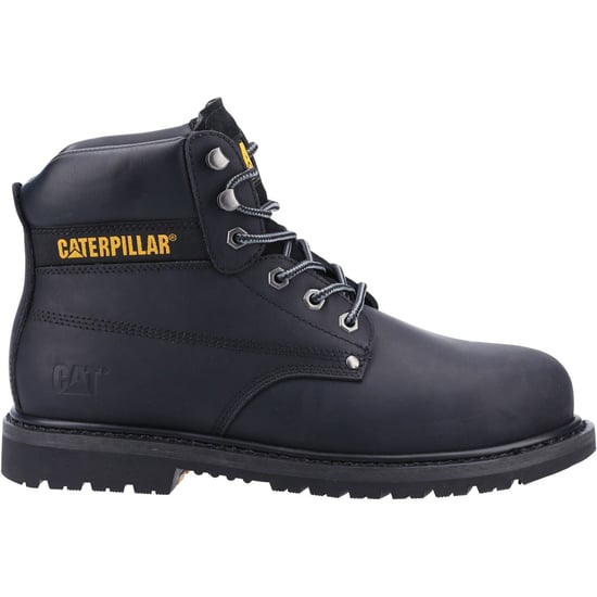 Caterpillar Powerplant S3 Nubuck Schwarz Weit Gefächerte Sicherheitsstiefel - Image 4