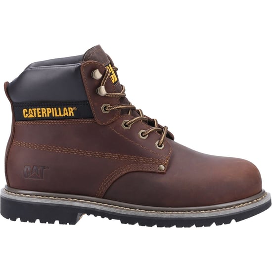 Caterpillar Powerplant Nubuck Braun Weite Sicherheitsschuhe - Image 5