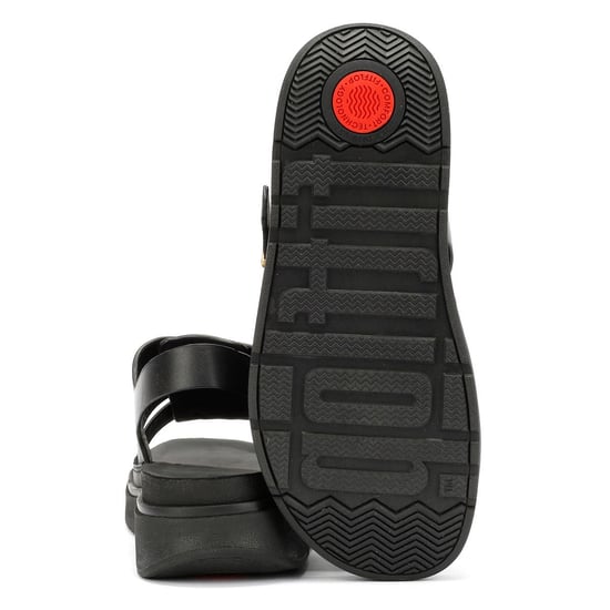 FitFlop GEN-FF Fischerleder Damen Sandalen in Schwarz - Image 4