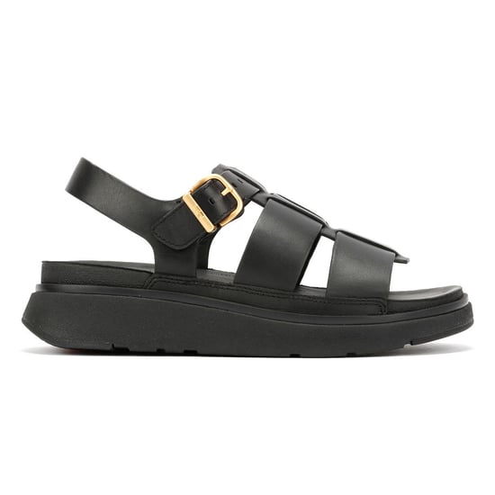 FitFlop GEN-FF Fischerleder Damen Sandalen in Schwarz - Image 5