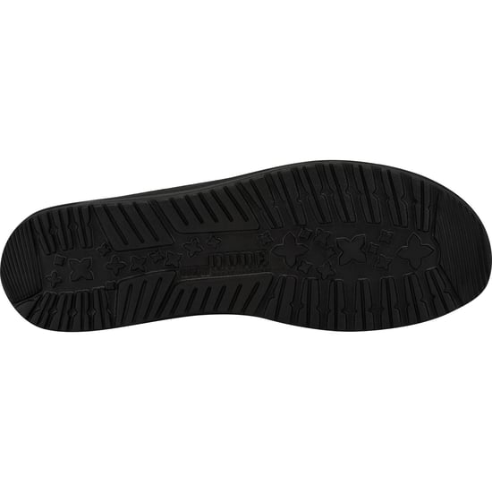HEYDUDE Wally Sox Faux Suede Männer Mikrofaser Total Schwarz Bootsschuhe - Image 4