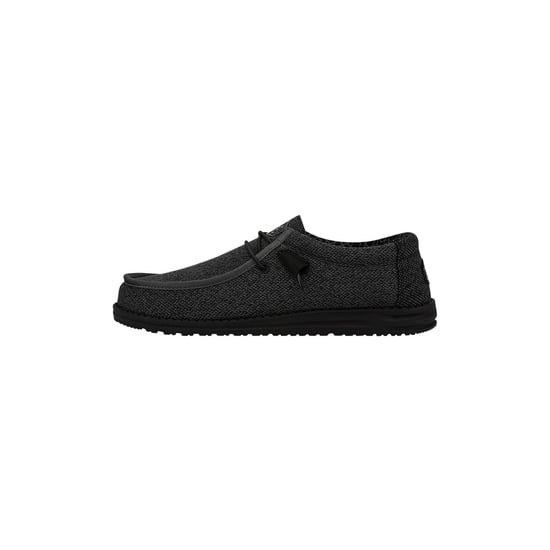 HEYDUDE Wally Sox Faux Suede Männer Mikrofaser Total Schwarz Bootsschuhe - Image 6
