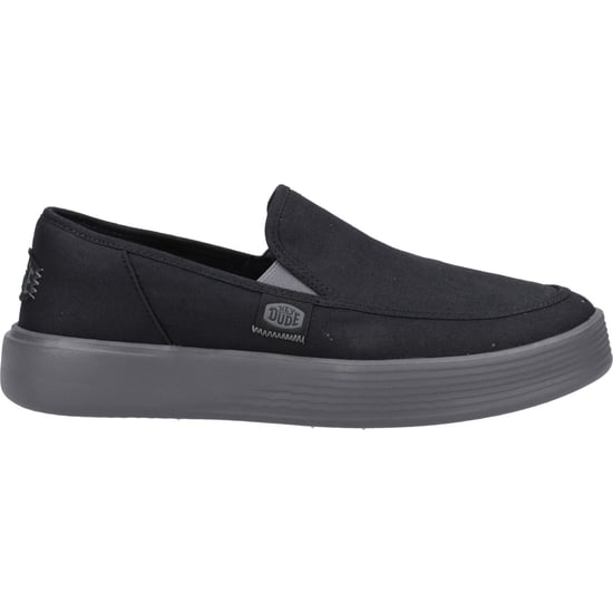 HEYDUDE Sunapee Canvas 100% Baumwolle Herren Schwarz/Grau Mokassins - Image 6