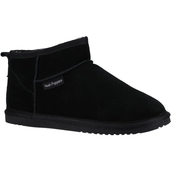 Hush Puppies Ashanti Wildleder Damen Schwarz Pantoffeln - Image 1