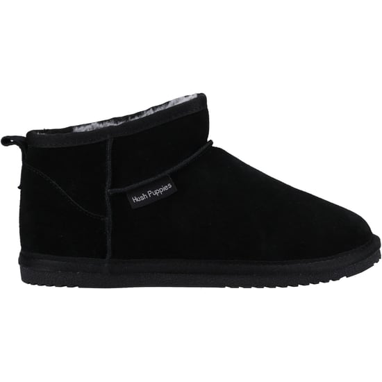 Hush Puppies Ashanti Wildleder Damen Schwarz Pantoffeln - Image 4