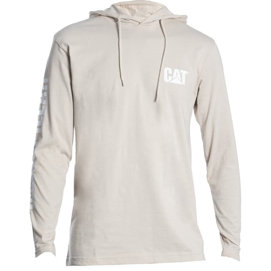 Caterpillar Kapuzenlangarmshirt aus Baumwolle für Herren in Beige - Image 4