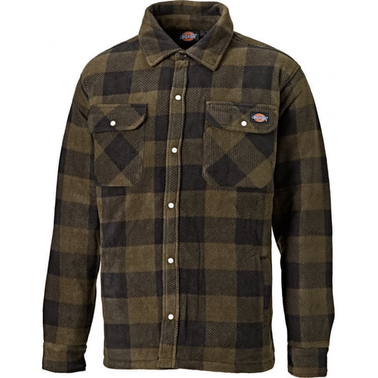 Dickies Herren Portland Langarm-Polsterhemd aus Polyester-Fleece - Image 1