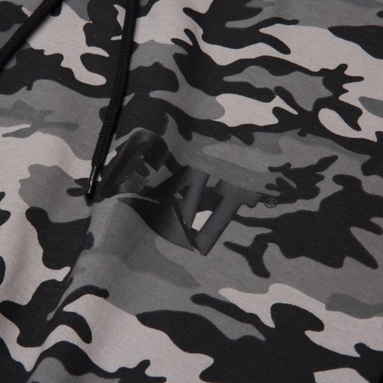 Caterpillar Kapuzenshirt mit langen Ärmeln aus Baumwolle für Herren in Grau - Image 5