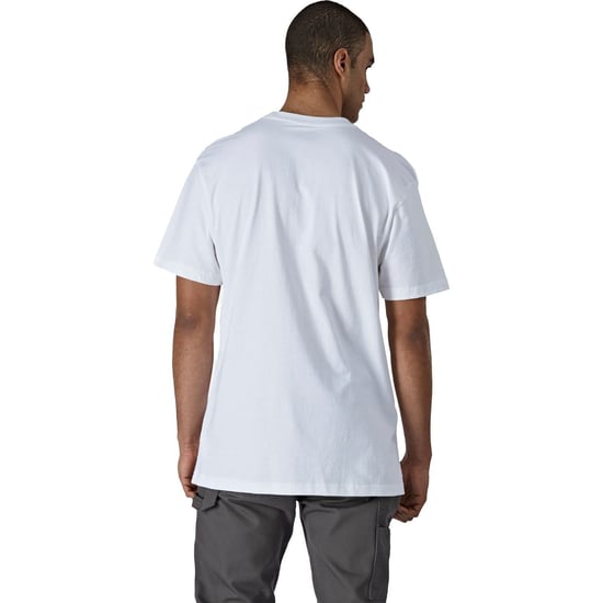 Dickies Kurzarm Baumwoll Herren T-Shirts in Weiß - Image 2
