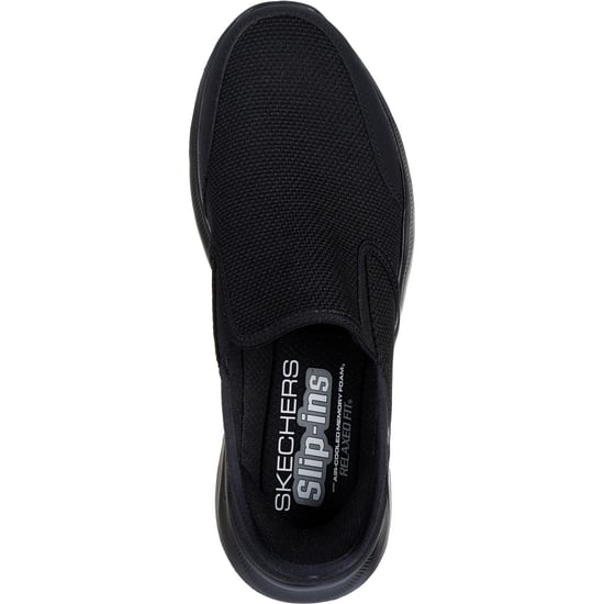 Skechers Equalizer 5.0 Drayze Polyester Herren Schwarz Extra Weite Sneakers - Image 3