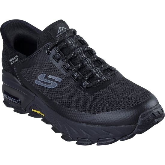 Skechers Max Protect Assembly Textil Herren Schwarz Wander Schuhe - Image 1