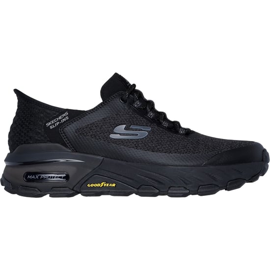 Skechers Max Protect Assembly Textil Herren Schwarz Wander Schuhe - Image 5