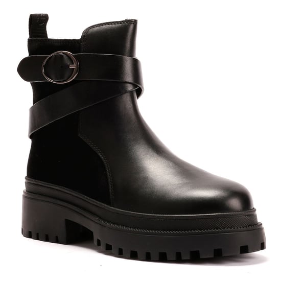 Osprey London Die Boston Leder Damenstiefel in Schwarz - Image 2