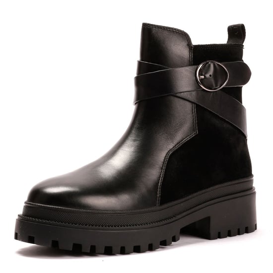 Osprey London Die Boston Leder Damenstiefel in Schwarz - Image 3