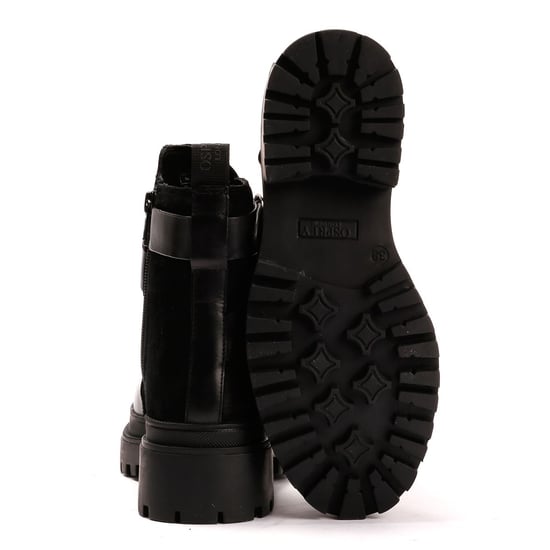 Osprey London Die Boston Leder Damenstiefel in Schwarz - Image 4