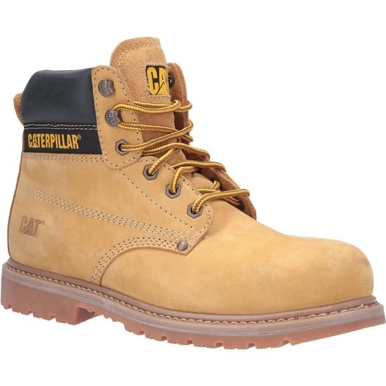 Caterpillar Powerplant Nubuck Honig Weit-Leistungs-Sicherheitsstiefel - Image 1