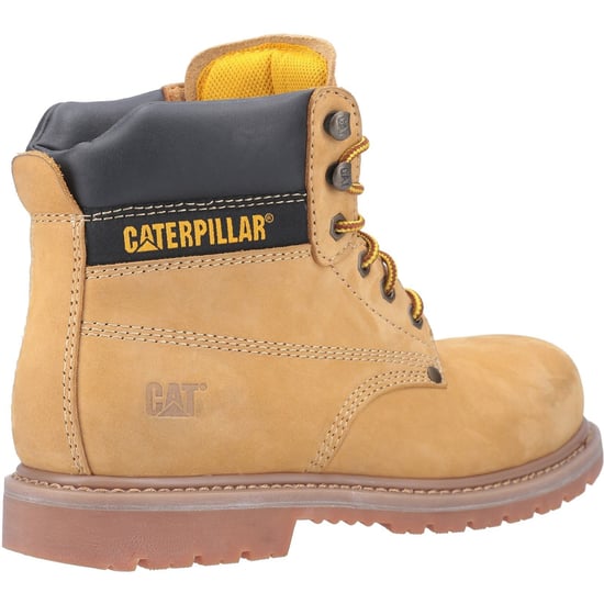 Caterpillar Powerplant Nubuck Honig Weit-Leistungs-Sicherheitsstiefel - Image 2