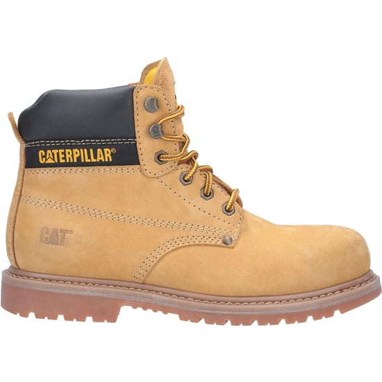 Caterpillar Powerplant Nubuck Honig Weit-Leistungs-Sicherheitsstiefel - Image 4