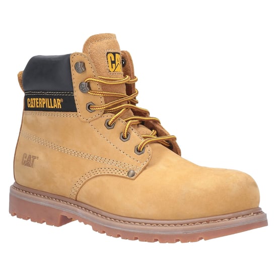 Caterpillar Powerplant Nubuck Honig Weit-Leistungs-Sicherheitsstiefel - Image 5