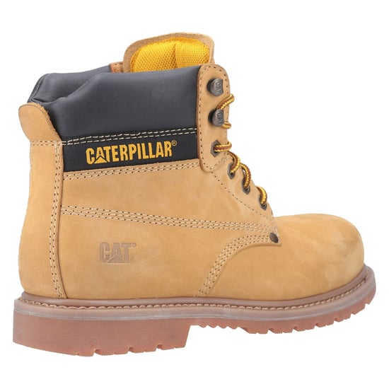 Caterpillar Powerplant Nubuck Honig Weit-Leistungs-Sicherheitsstiefel - Image 6
