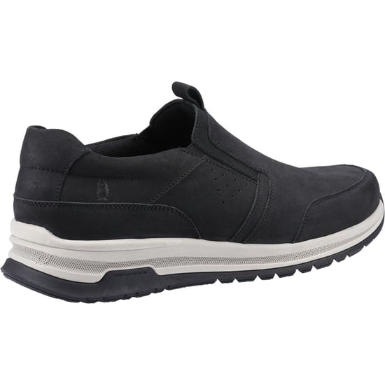 Hush Puppies Cole Leder Herren Schwarze Nubuk Slipper - Image 2
