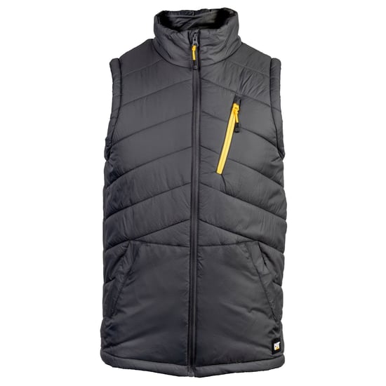 Caterpillar Essentials Herren Schwarz Gilet - Image 1